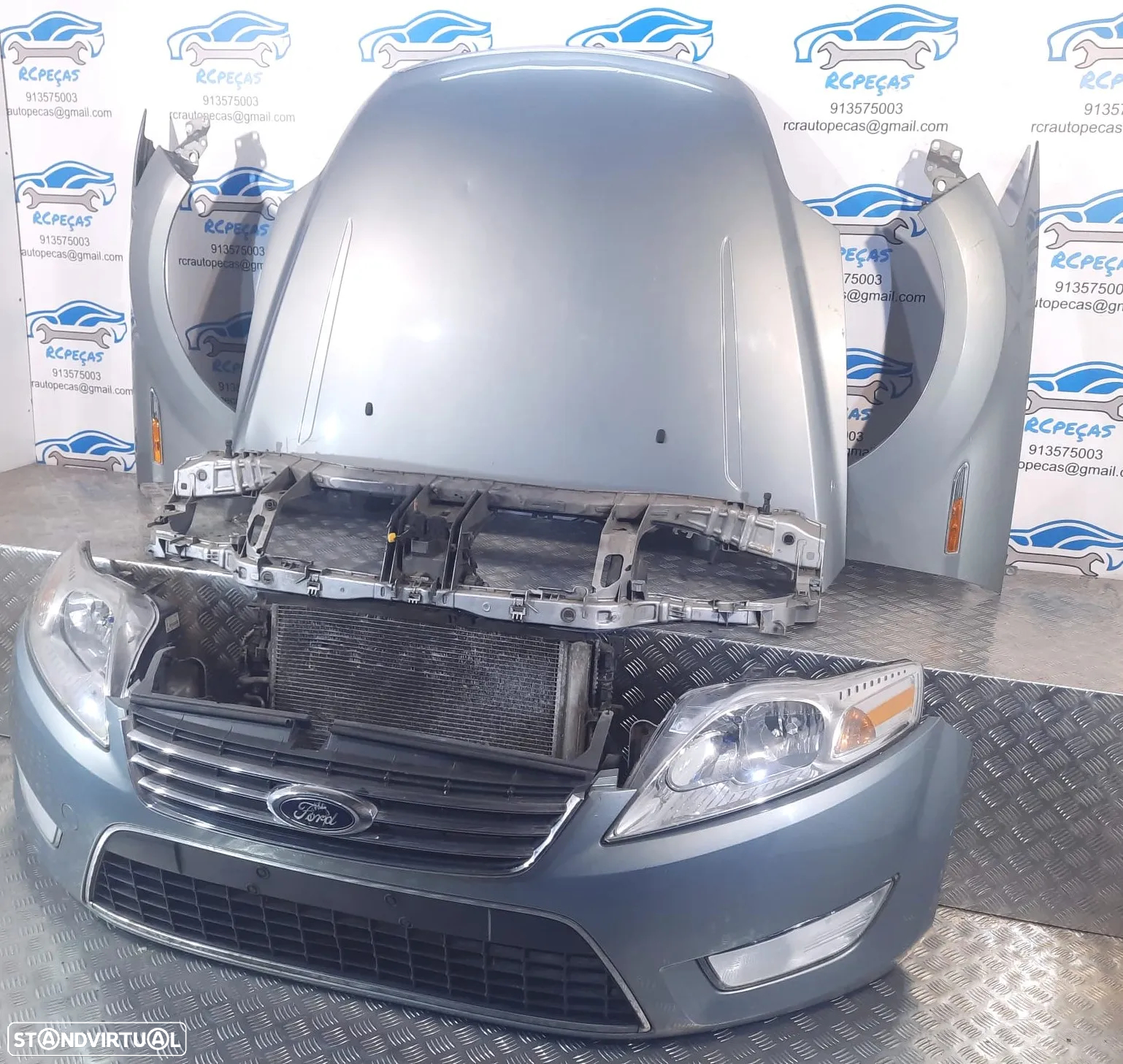 FRENTE COMPLETA FORD MONDEO IV 4 MK4 CAPOT PARACHOQUES GUARDA-LAMAS OTICAS RADIADOR VENTILADOR FRENTE FIBRA REFORÇO - 10