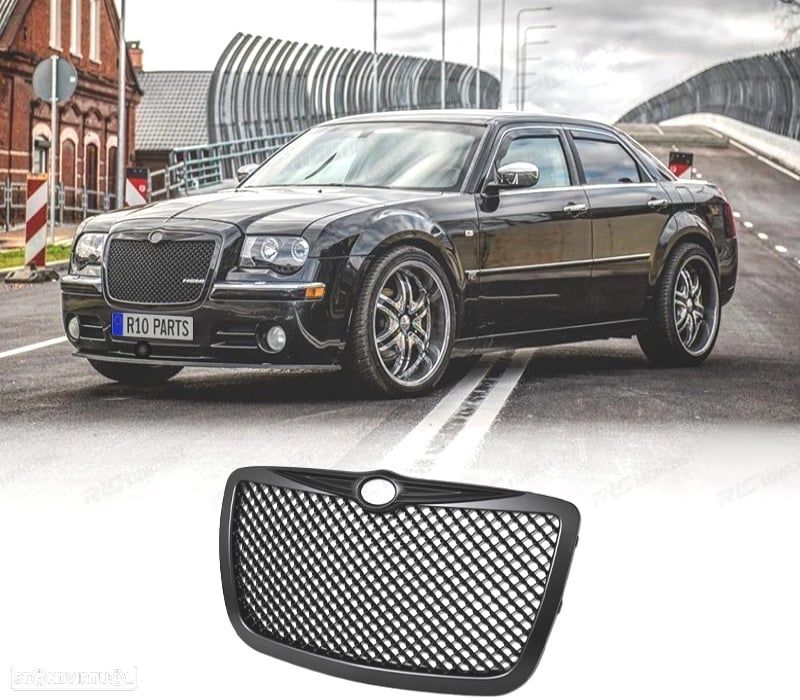 GRELHA CHRYSLER 300C 04-11 LOOK BENTLEY PRETO BRILHANTE - 1