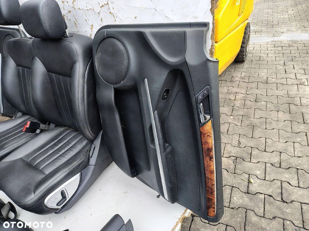 FOTEL FOTELE KANAPA BOCZKI CZARNA SKÓRA KOMPLET MERCEDES ML W164 - 13