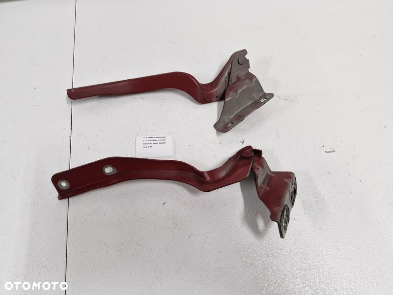 NISSAN QASHQAI 1 I J10 ZAWIASY MASKI POKRYWY SILNIKA LEWY PRAWY KOMPLET NAJ G - 3