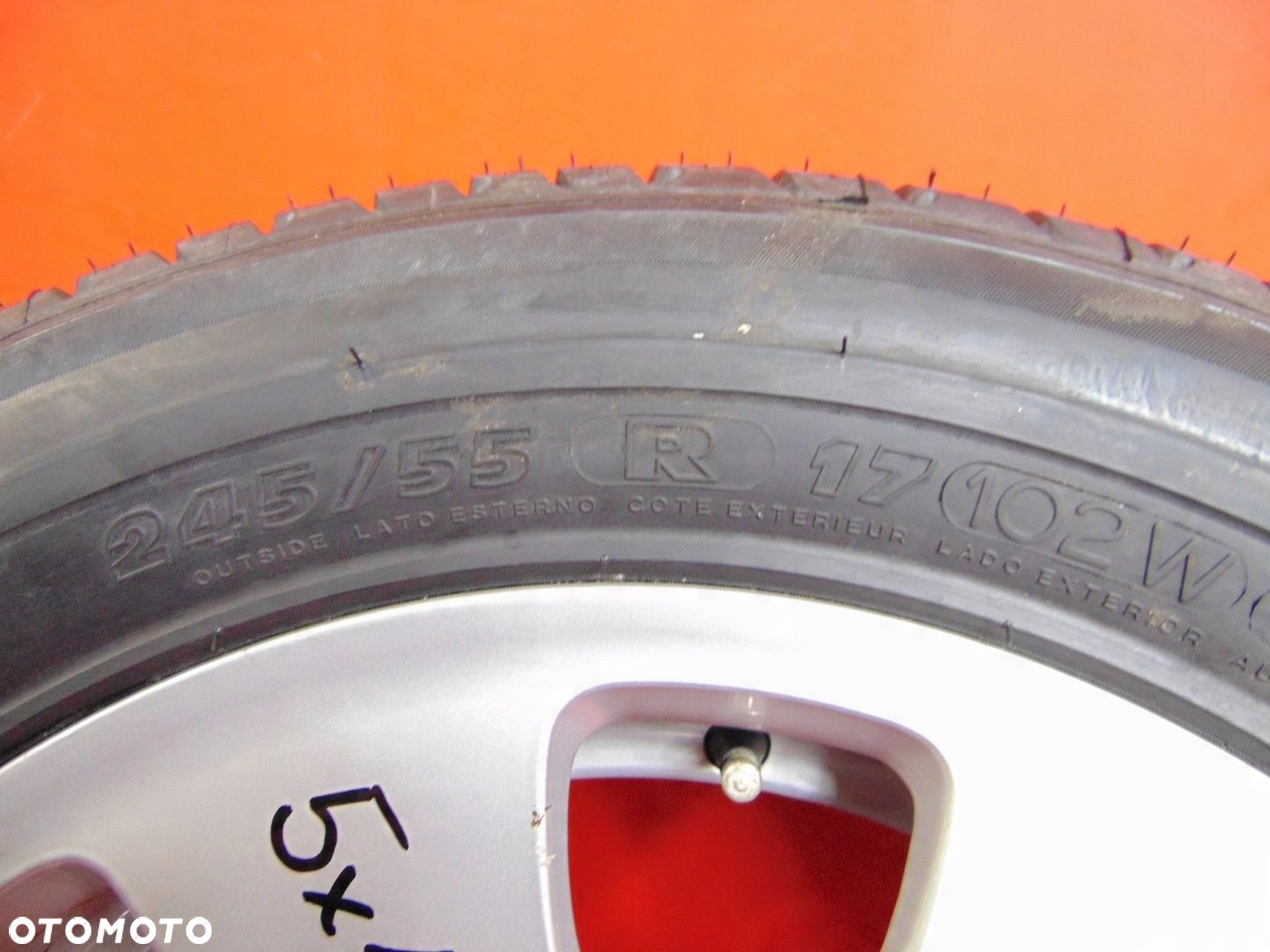 BMW 7 E65 KOŁO FELGA ALUMINIOWA 17 8J 5x120 ET24 245/55 - 3