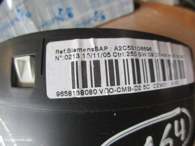 Quadrante 9658138080 A2C53106696 PEUGEOT  407 FASE 1 2005 2.0I 16V 140CV 4P CINZENTO KM/H  DIGITAL - 3