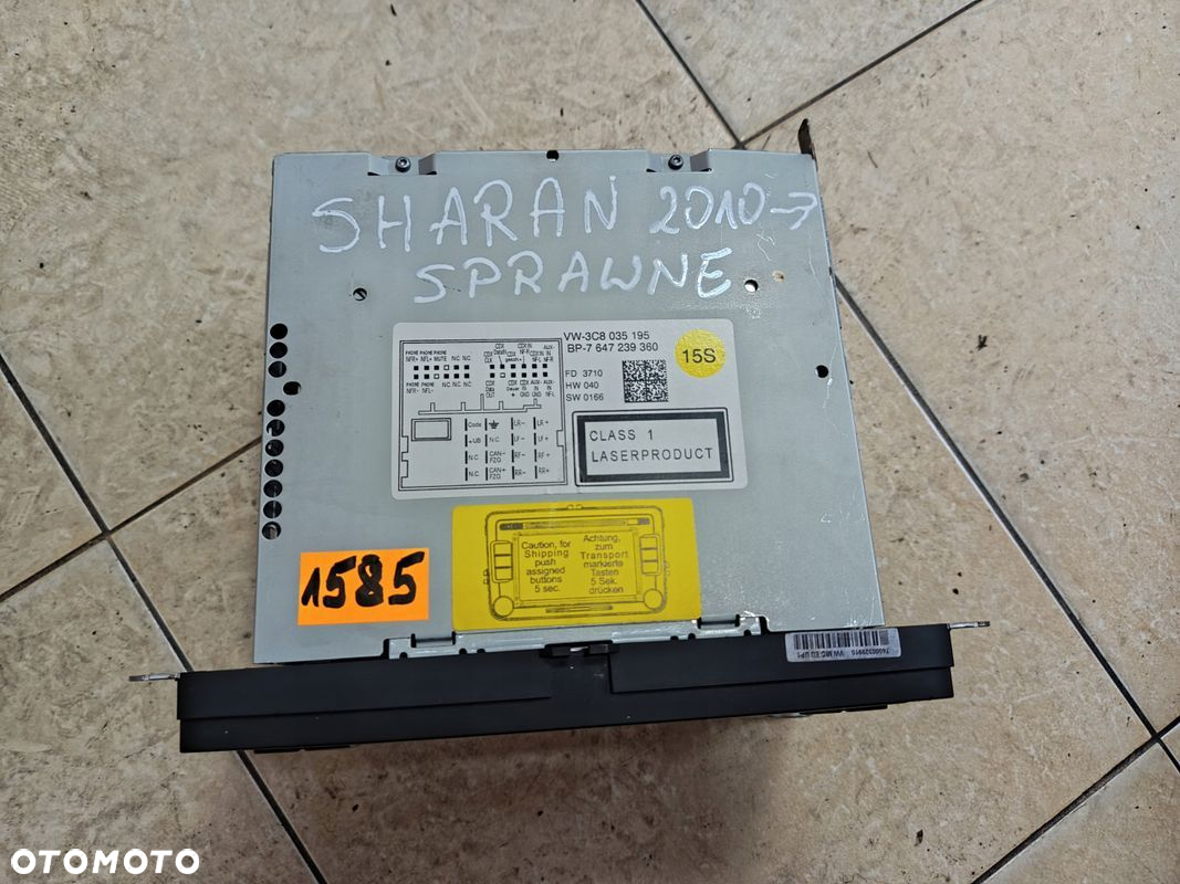 SHARAN 7N CD RADIO RCD510 + KOD - 4