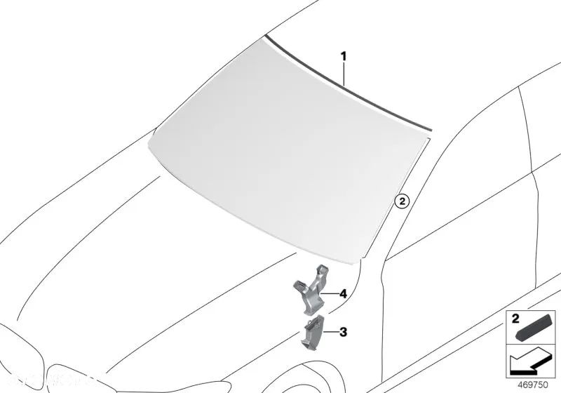 Osłona przedniej szyby, góra BMW OEM(51317357235) - 1