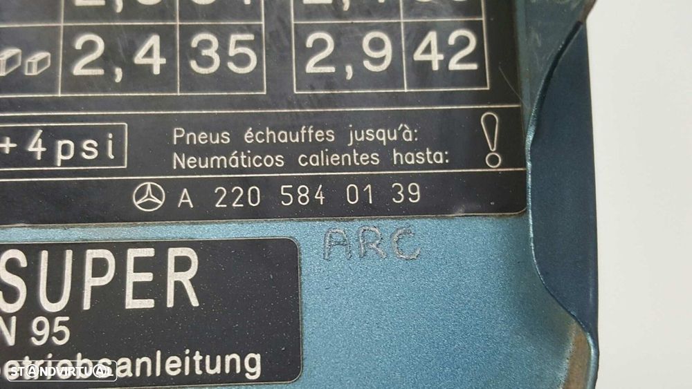 TAMPA DE COMBUSTÍVEL MERCEDES CLASE S (W220) BERLINA 500 (220.075) - 3