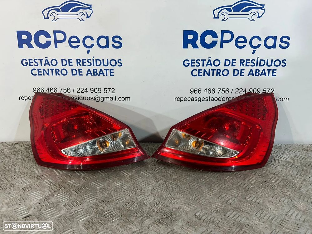 .Conjunto Farolins Farolim Traseiro Trás Esquerdo Direito Originais Ford Fiesta Mk6 VI 6 2008 - 2012