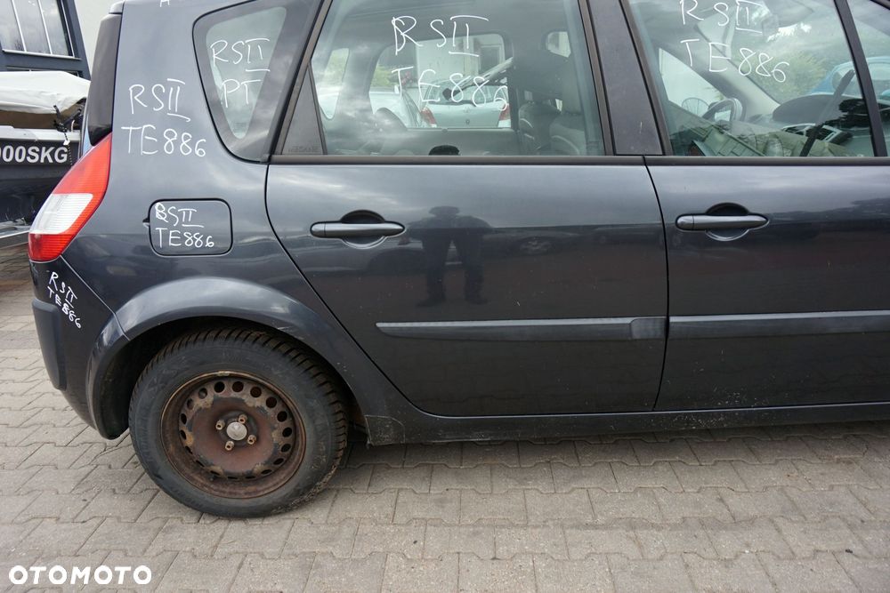 DRZWI TYLNE PRAWE SCENIC II PH1 NV676 CZARNY RENAULT 2004-2006 - 2