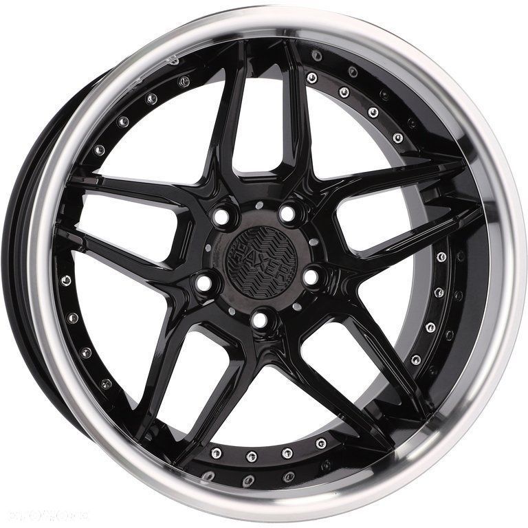 4x Felgi HAXER 18 m.in. do BMW E34 E38 E39 E60 E61 E65 8.5+10 Cali Szeroki Rant ! - SSA01 (HX030) - 5