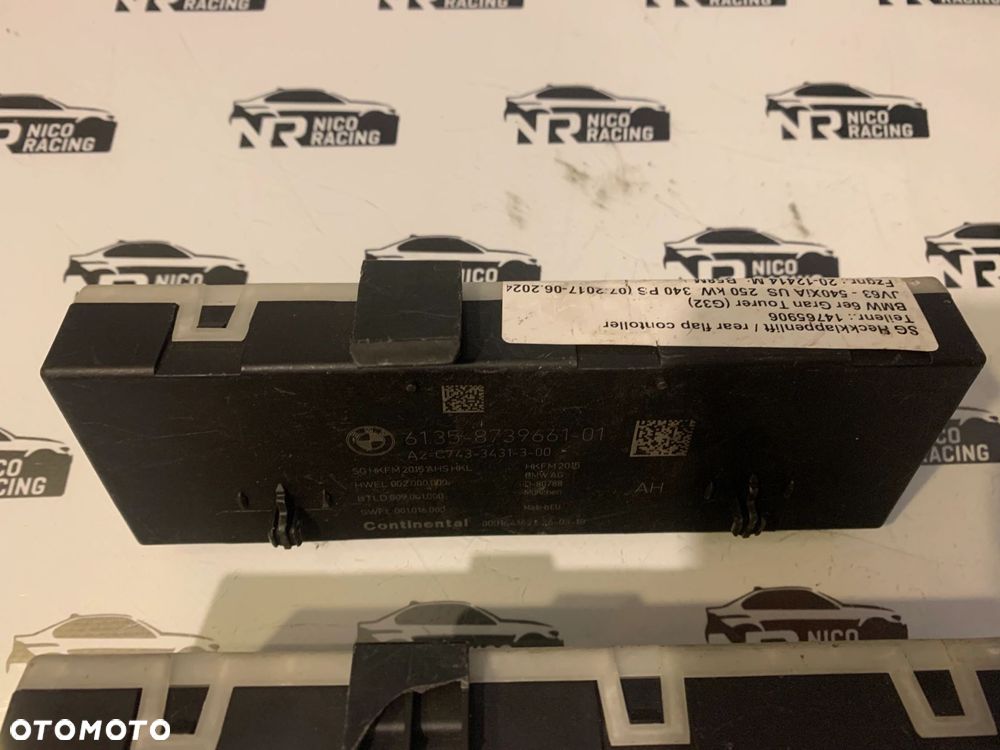 MODUŁ STEROWNIK TYLNEJ KLAPY BMW 6 GT G32 9491422 8739661 8497836 7487108 - 3