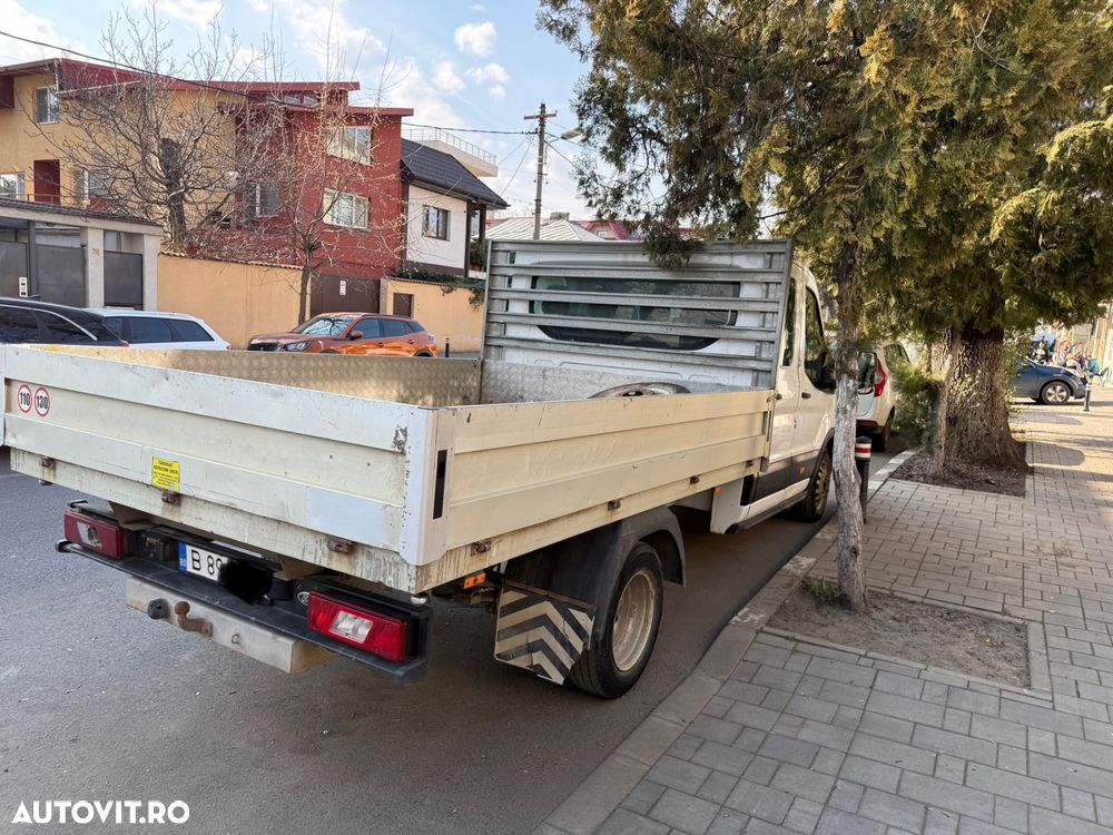 Ford Transit an 2020 L3 Unic Proprietar Dokka 7 locuri punte dubla bena camioneta basculabila NU Mercedes VW IVECO 35c Peugeot 131cai Carte Service Fără probleme - 17