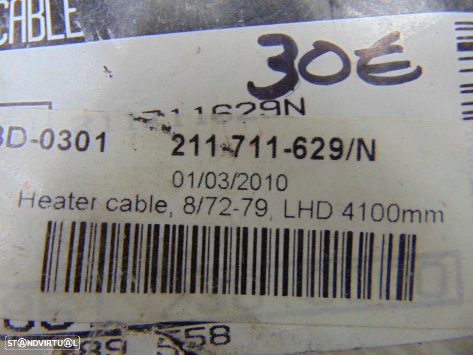 Vw pao de forma cabo de chaufagem - 3