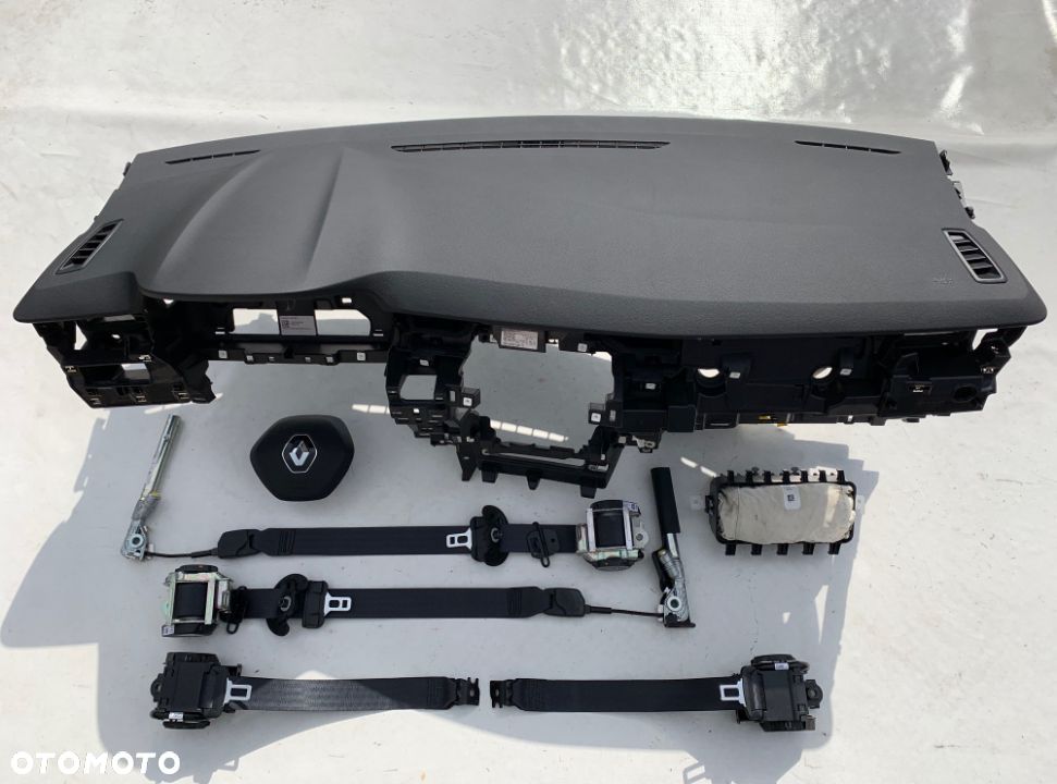 RENAULT CLIO 5 V DESKA KONSOLA KOKPIT PULPIT PÓŁKA PARAPET PODUSZKI AIRBAG PASY PAS naprawa KURTYNA - 1