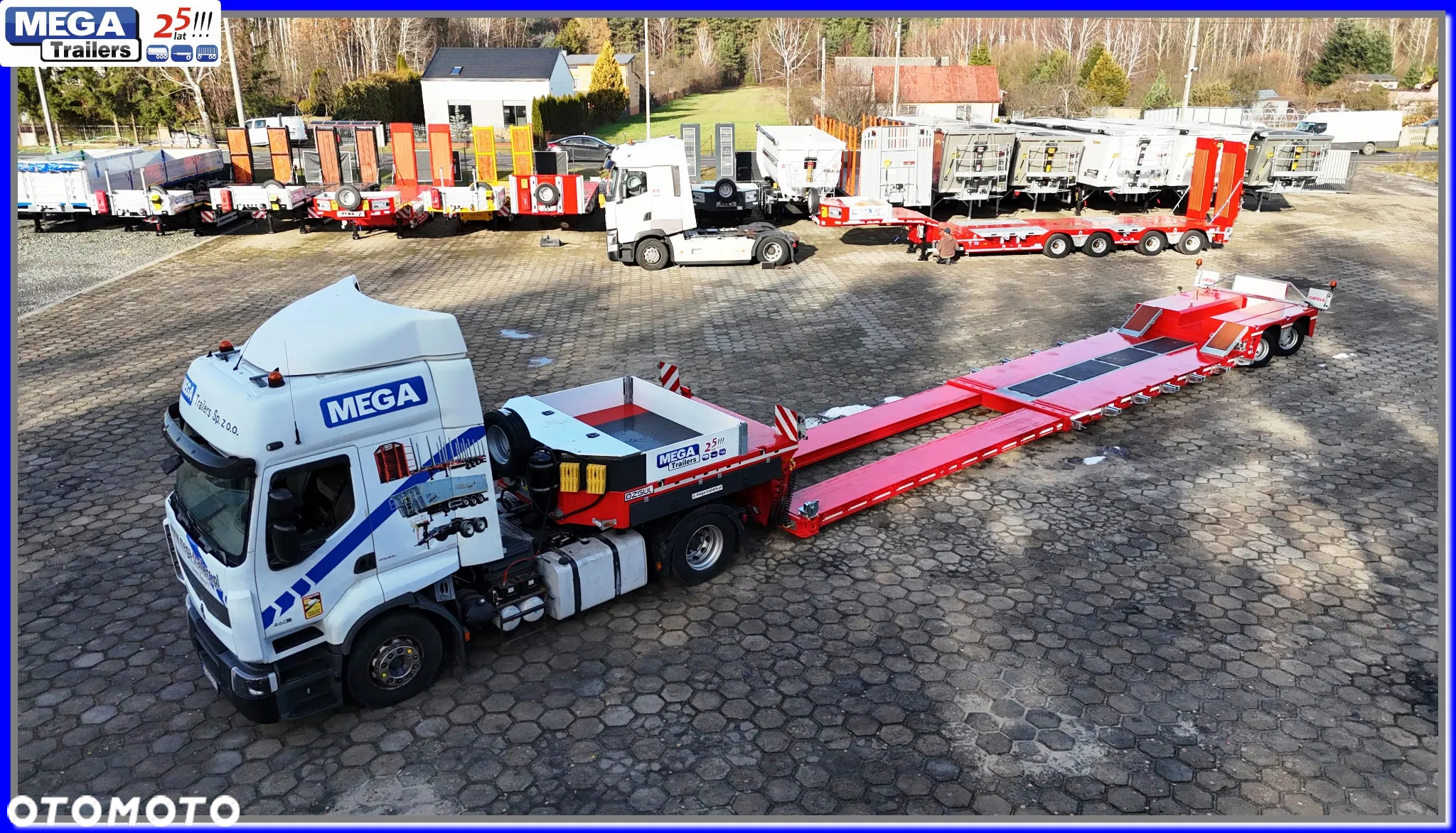 Mega Hydrauliczna Łabędzia Szyja, pokład 650 + 575 cm rozciągu, 2 osie, DMC 46 Ton ! - 12