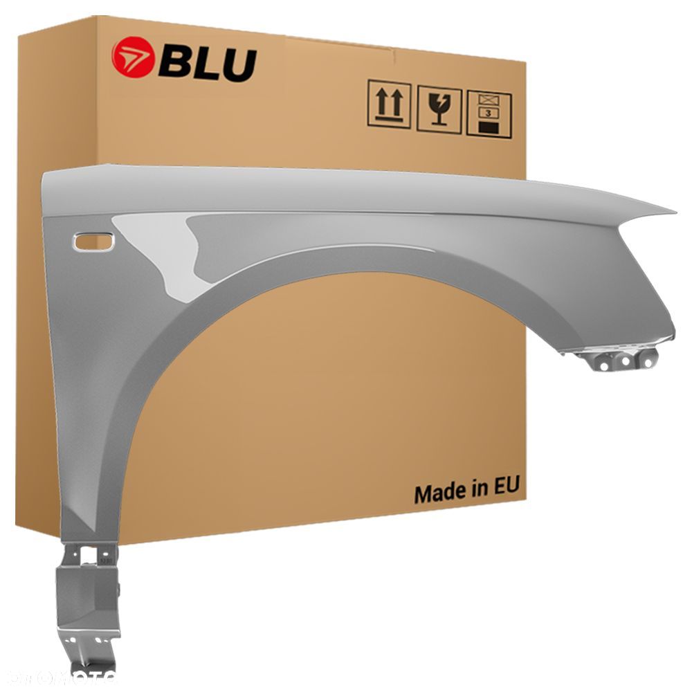 BLU Błotnik AUDI A3 8P LY7W prawy srebrny 03-08 przód ocynk SilberSee LichtSilber - 1