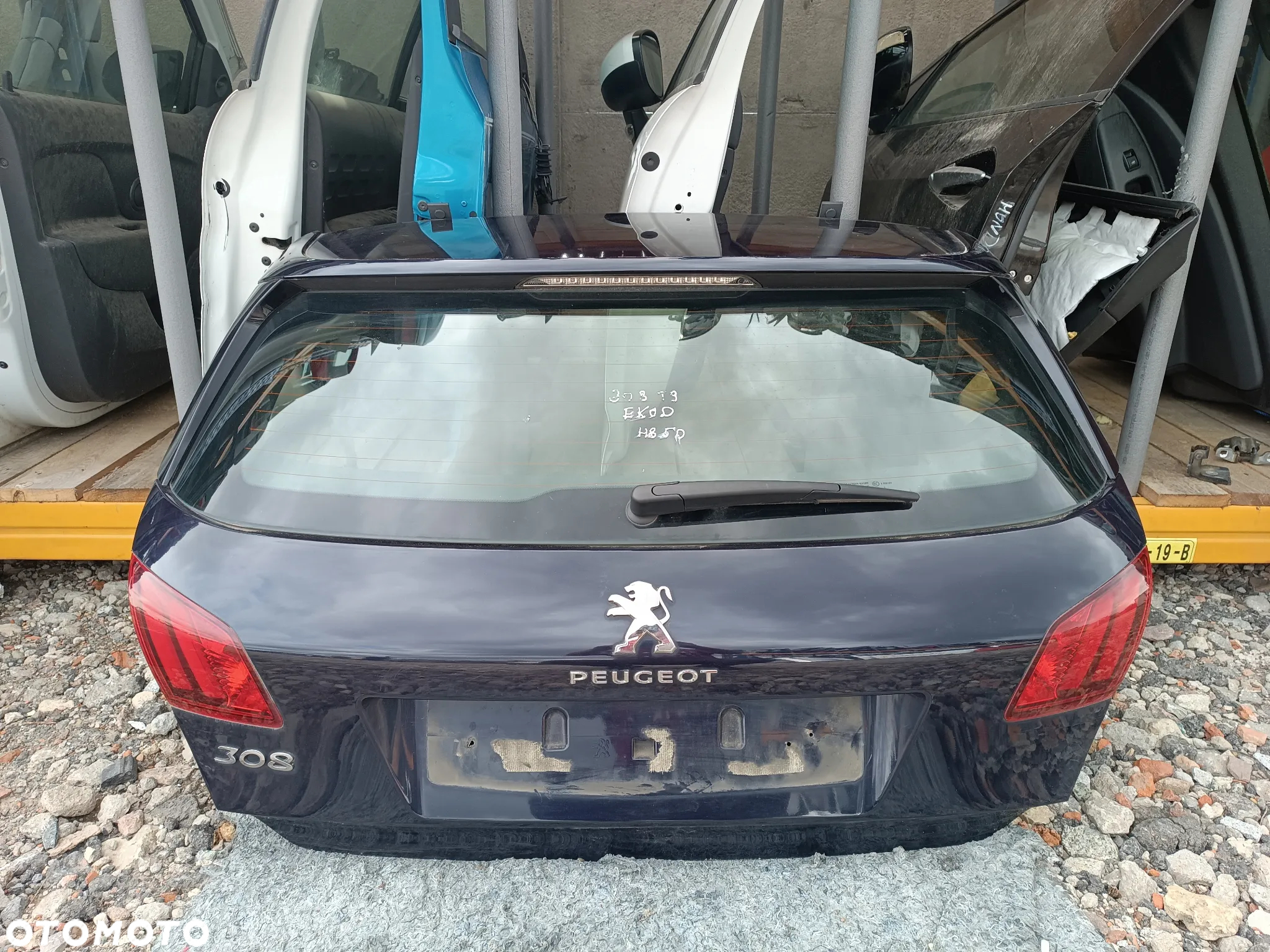 KLAPA BAGAŻNIKA POKRYWA PEUGEOT 308 T9 HB EKUD - 3