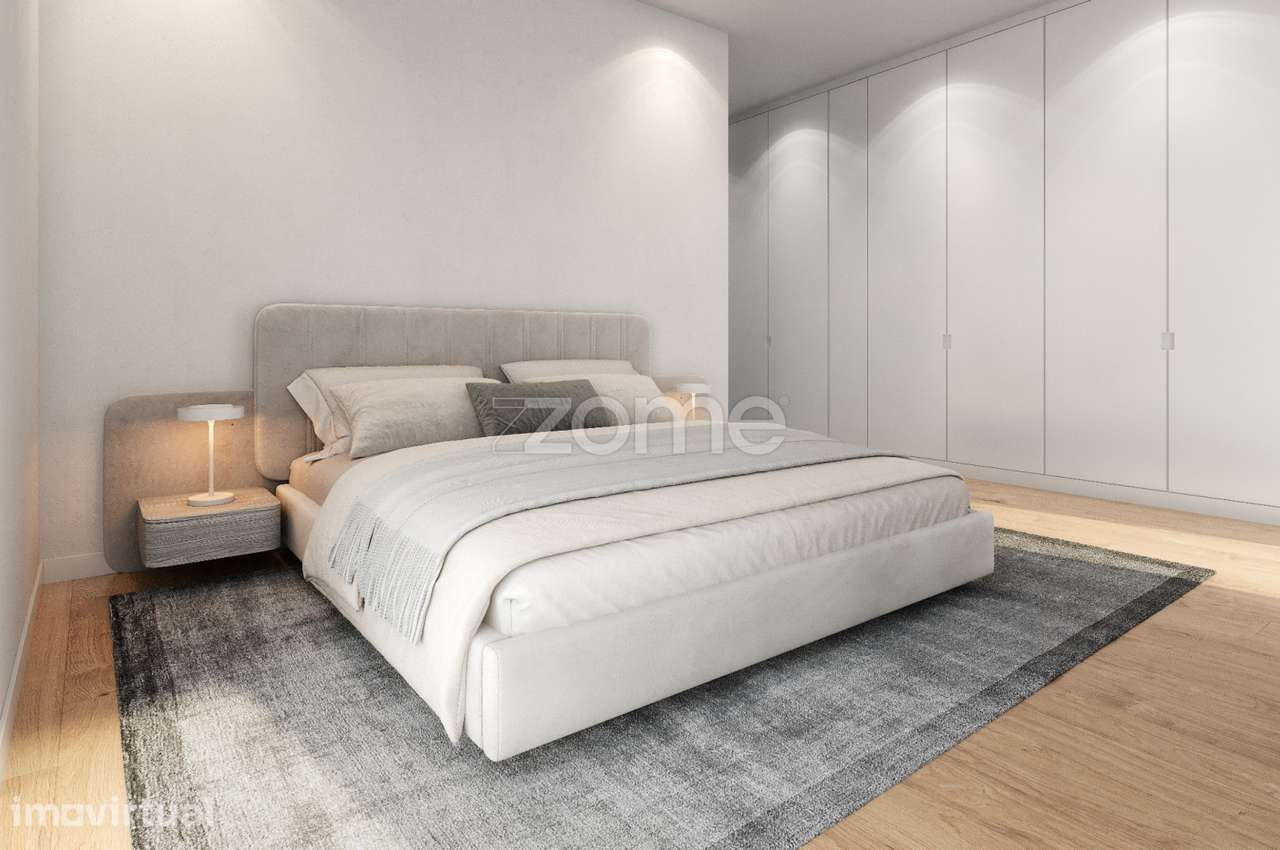 Apartamento T2 novo em construção, R/C com 122m2, Ramalde-Porto