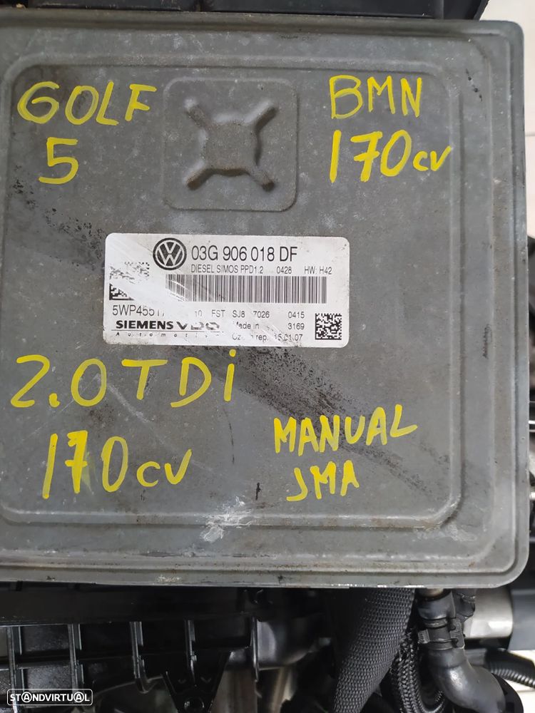 centralina Vw golf 5 2.0TDI 170cv SIEMENS VDO 5WP45517AE / 03G 906 018 DF /DISEL SIMOS PPD1.2 0426 HW:H42 - 4