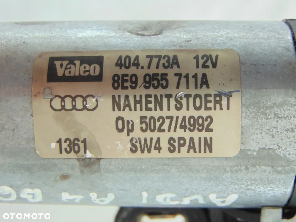 ORYGINAŁ silniczek silnik wycieraczki tylnej szyby klapy bagażnika tył 8E9955711A Audi A4 B6 kombi 00-04r - 7