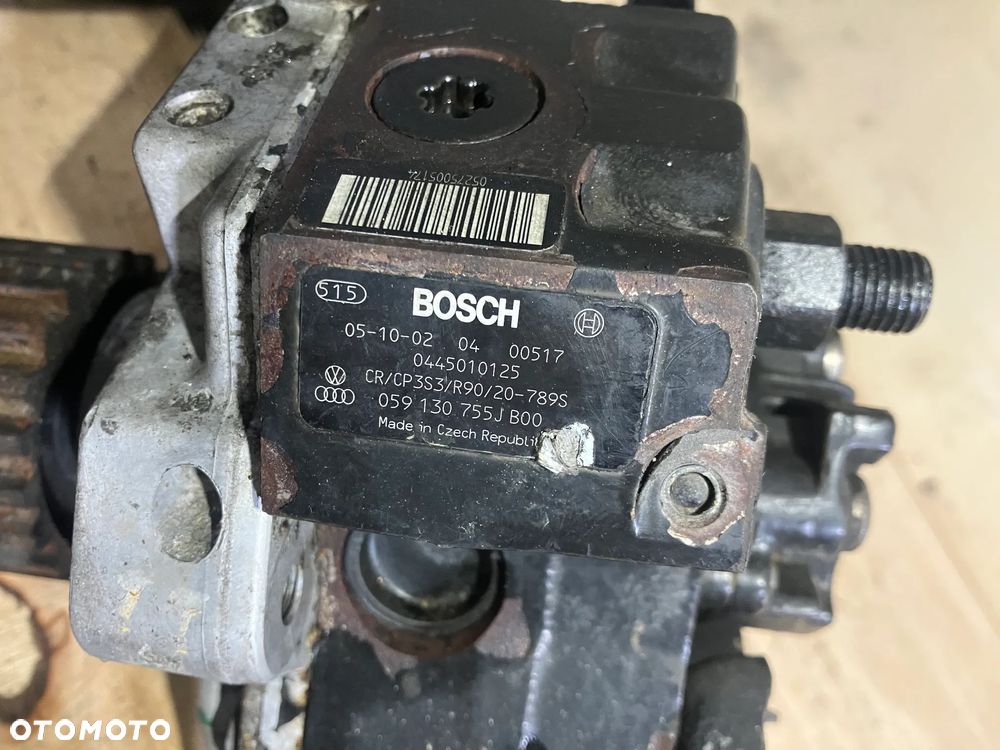 KOMPLETNY UKŁAD WTRYSKOWY AUDI A6 C6 2.7TDI POMPA WTRYSKI LISTWY RURKI PRZEWODY LISTWA CZUJNIK PALIWA 059130755J 0445010125 0445115039 059130277AC 059130089K 059130090K 0281002665 057130764B - 4