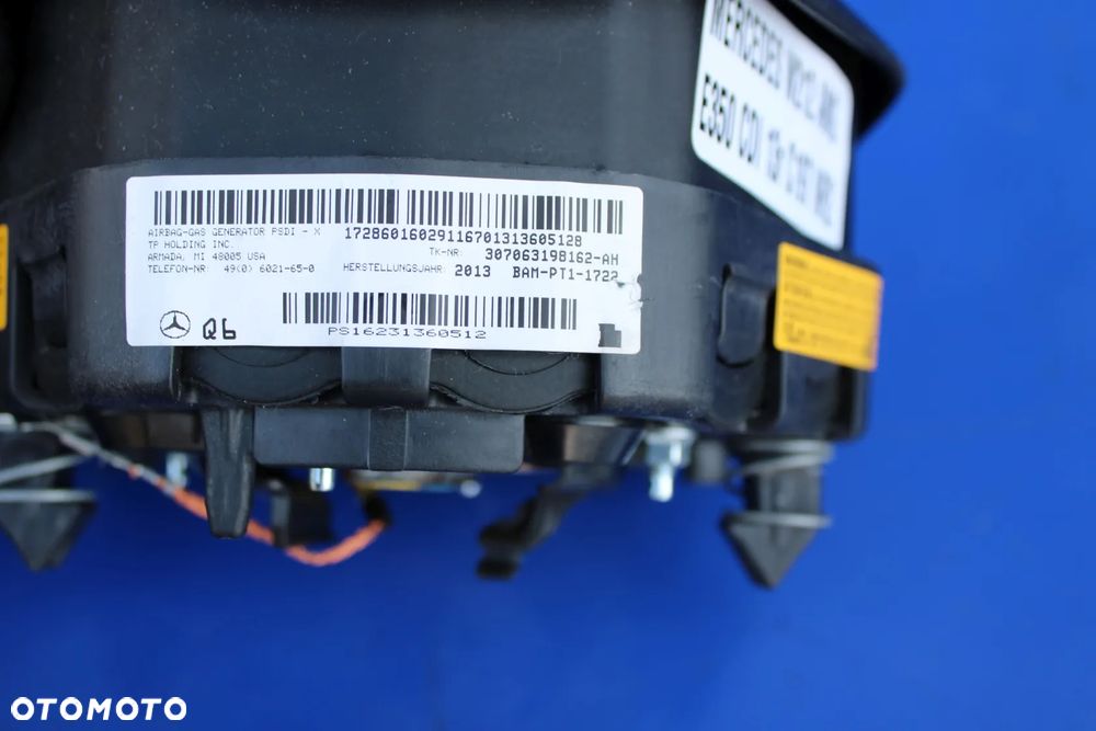 Airbag poduszka kierowcy OE Mercedes W212 W207 C207 Lift A1728601602 - 9