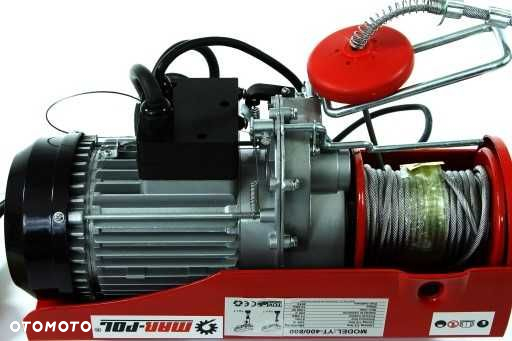 Wciągarka wyciągarka elektryczna 800kg 230V 1300W budowlana linowa - 6