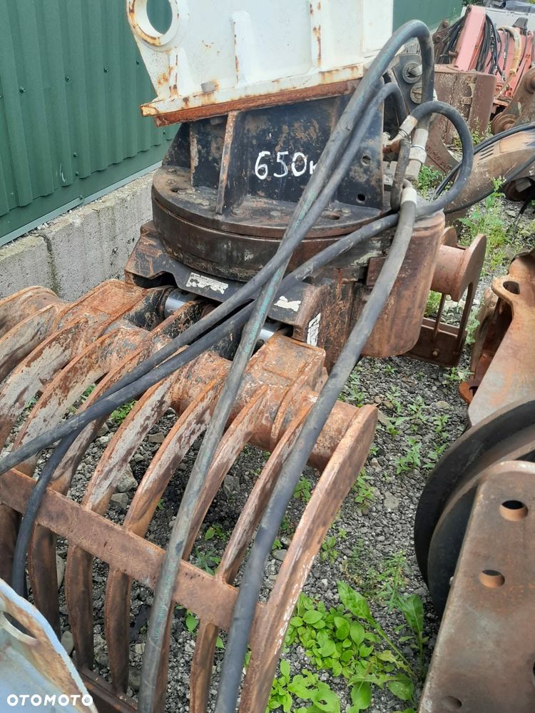 Kinshofer D15 na 2 siłownikach, chwytak hydrauliczny obrotowy sortujący wyburzeniowy kleszcze, waga 650kg. - 3