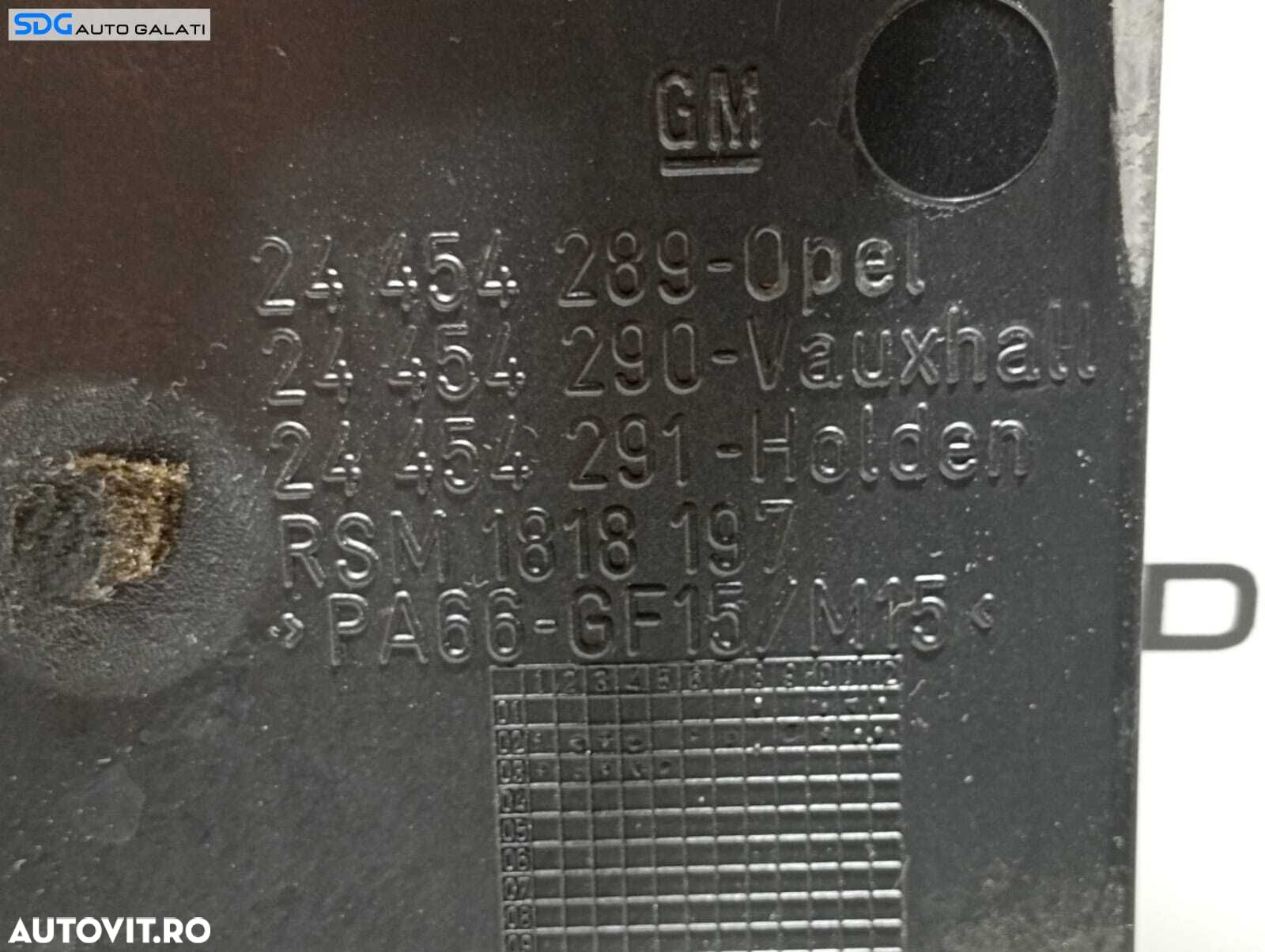 Capac Protectie Antifonare Motor Opel Astra G 2.0 DTI 1998 - 2004 Cod 24454289 24454290 24454291 [M3971] - 2