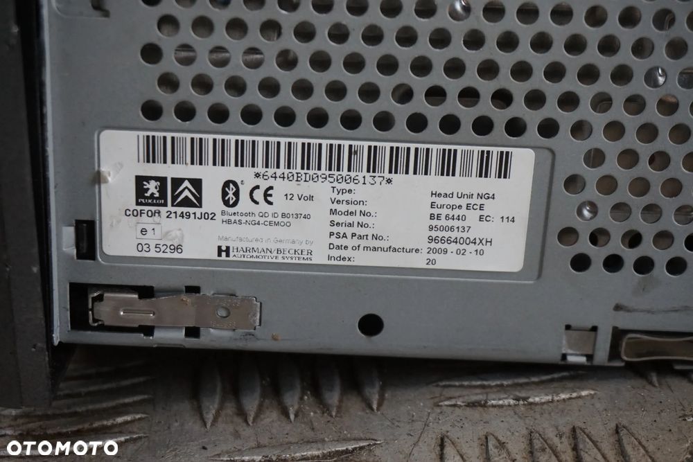 RADIO NAWIGACJA FABRYCZNA 308 I T7 SW 1616964280 96664004XH PEUGEOT 2007-2011 - 6