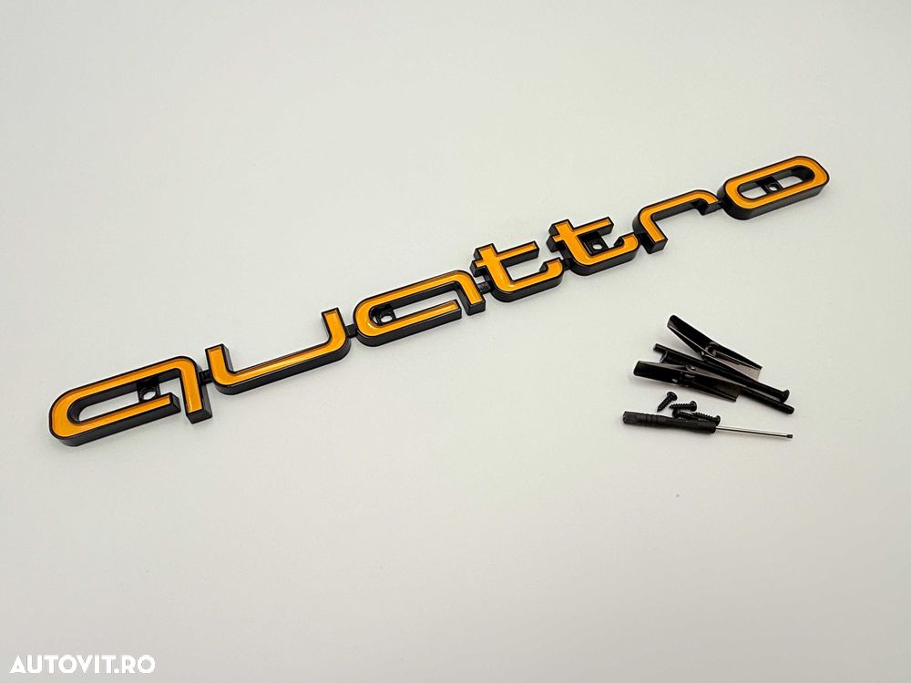 Embleme Compatibile Audi QUATTRO grila 3 modele - 4
