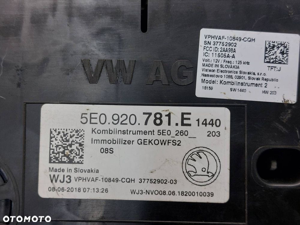 ZESTAW STARTOWY SKODA OCTAVIA III 2.0 TDI 04L907309R 5Q0937084CM 5E0920781E - 9