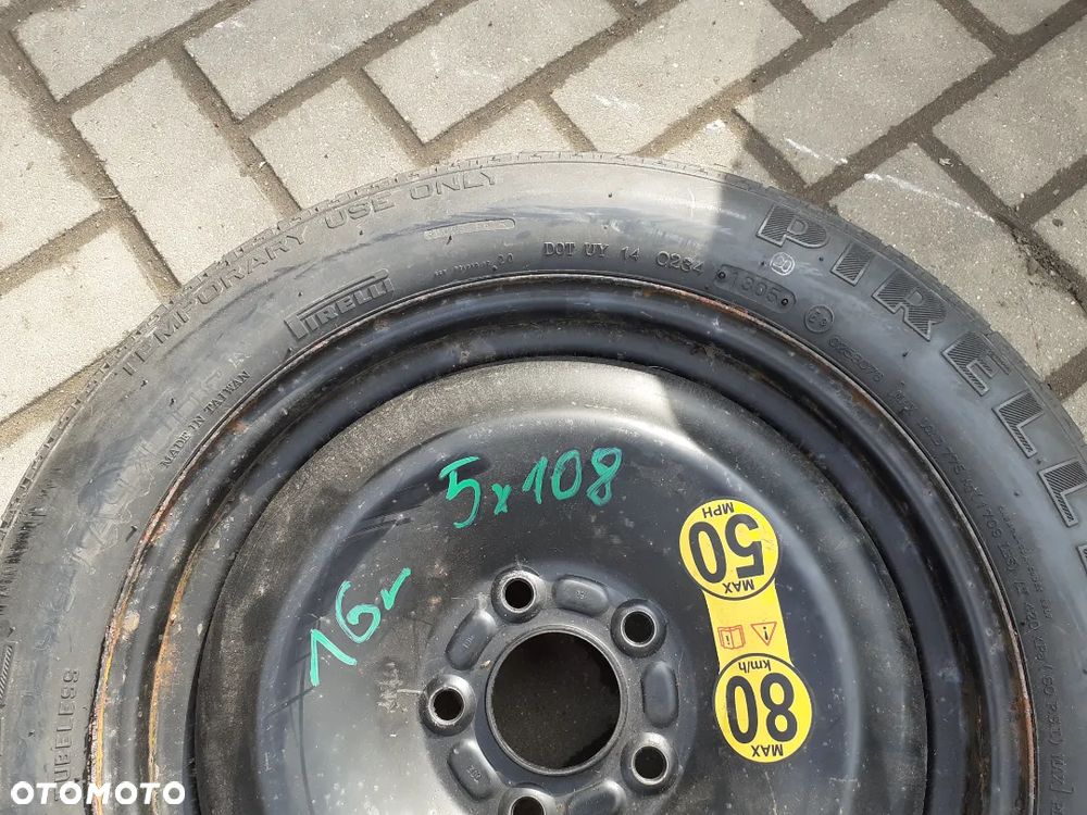 # DOJAZDÓWKA KOŁO DOJAZDOWE ZAPAS ZAPASÓWKA FORD 5X108 - 3