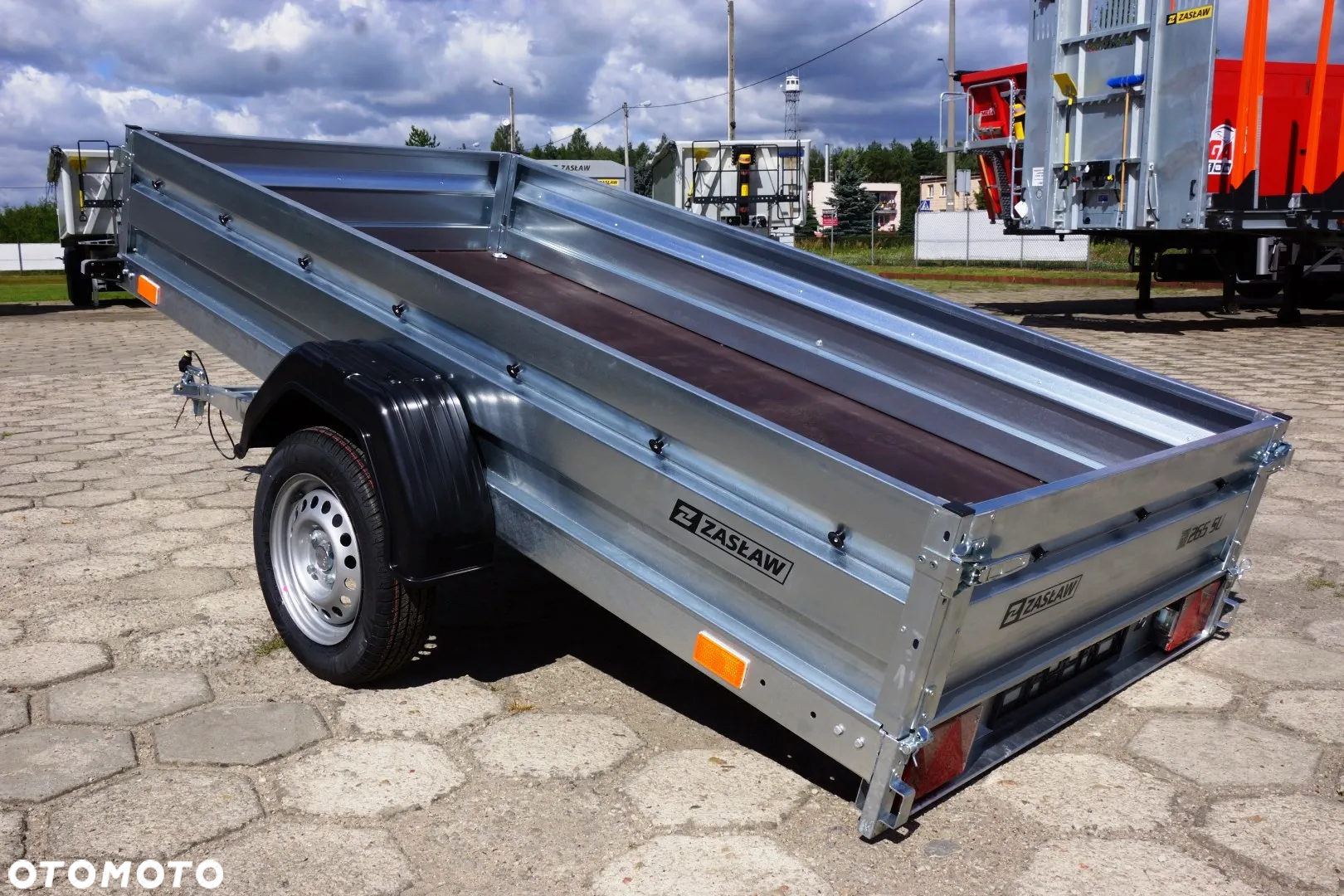 Zaslaw 1 oś, przyczepa towarowa MOCNA I SOLDNA DMC 750 KG - 6