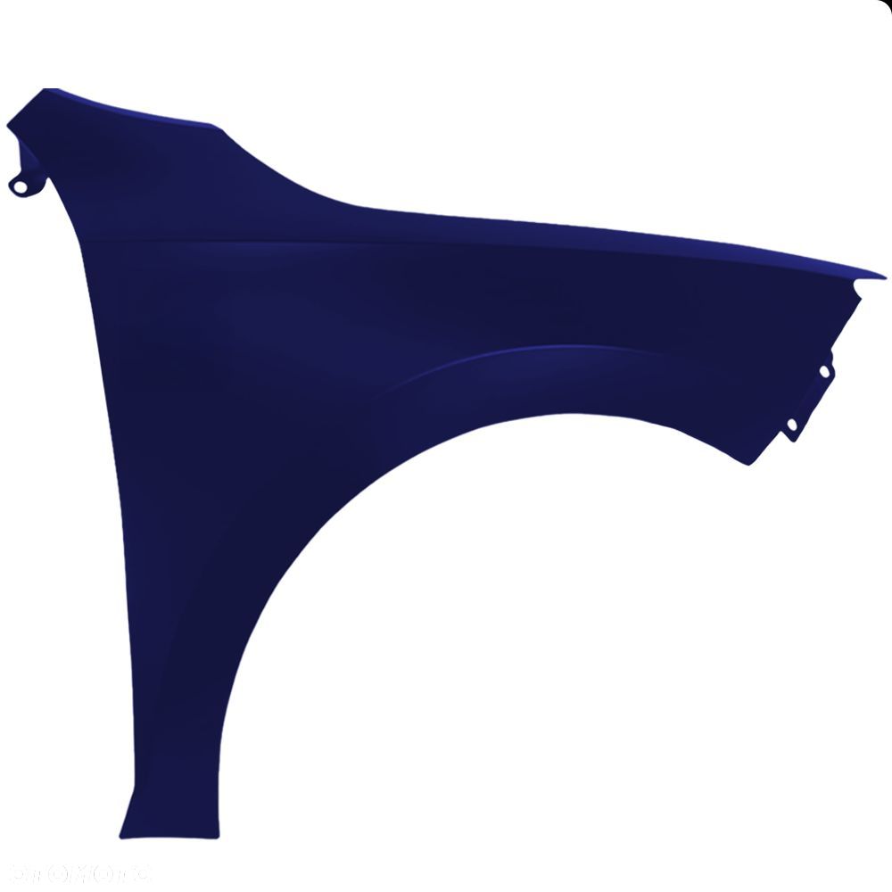 BLU Błotnik SEAT TOLEDO IV 4 LA5E Prawy Niebieski 2012-2019 przód MaritimBlau bez otworu na migacz - 2