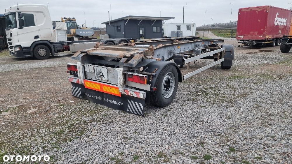 Huffermann 24.500zł netto PRZYCZEPA HAKOWIEC DO KONTENERÓW DO ZŁOMU RAMA OCYNK ROK OPONY 80% ST.BDB MOŻLIWOŚĆ TRANSPORTU - 2