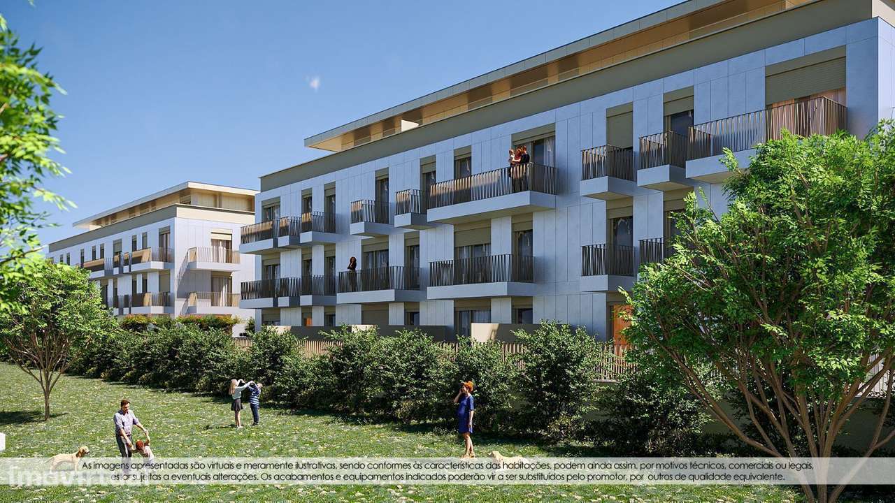 Apartamento T3 com 3 casas de banho, varanda e garagem - Grande imagem: 3/12