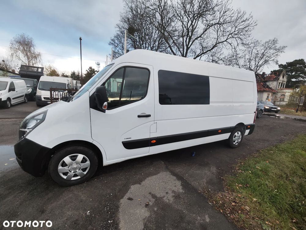 Opel Movano  brygadówka 7 osób klima nawigacja hak tempomat ledy - 4