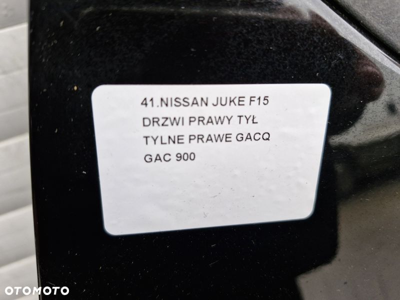 NISSAN JUKE F15 DRZWI PRAWY TYŁ TYLNE PRAWE GACQ GAC - 4