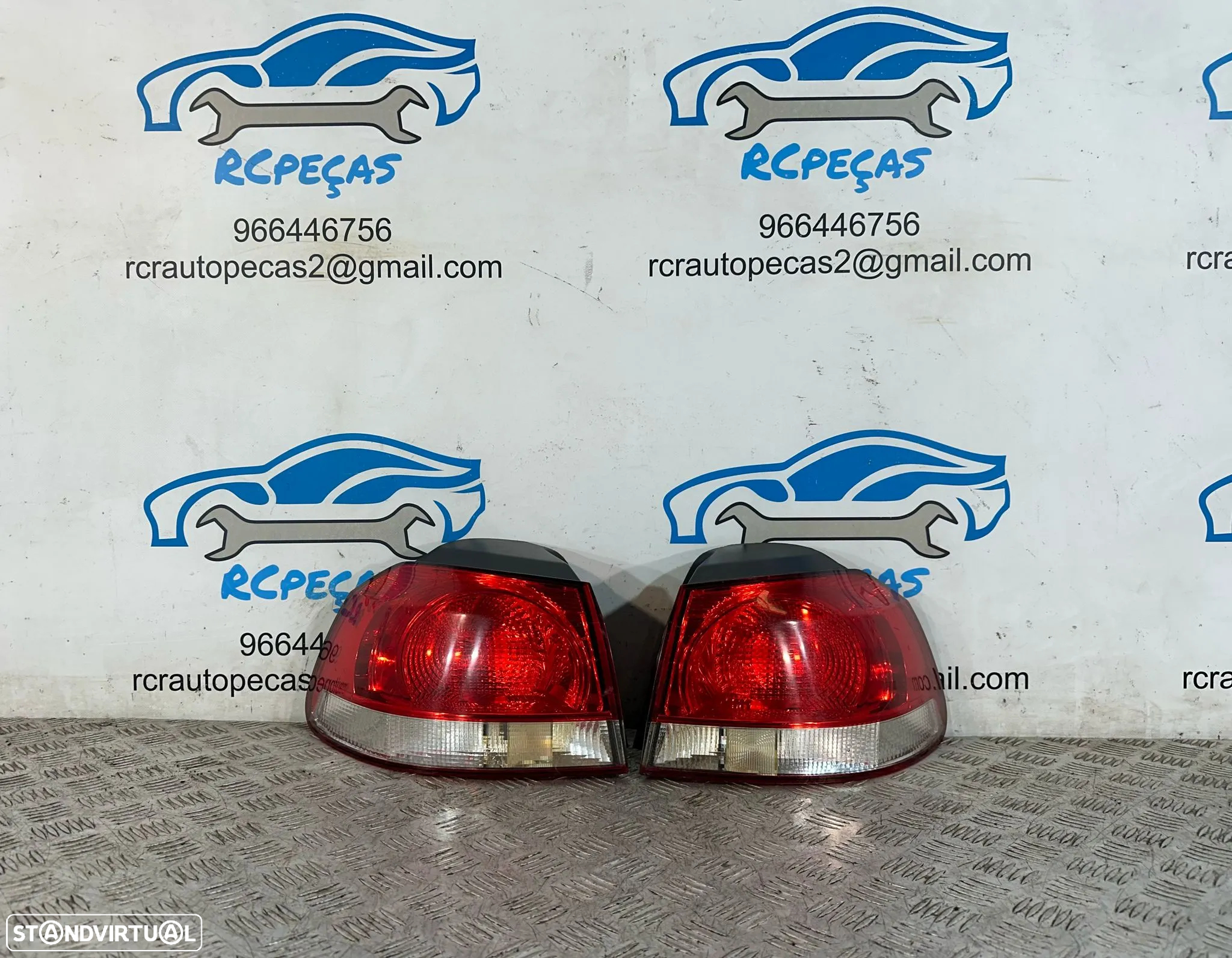 .Conjunto Farolins Tras Traseiro Direito Esquerdo Original Volkswagen VW Golf 6 Mk6 5K0945112 5K0945111 2008 a 2013 - 2