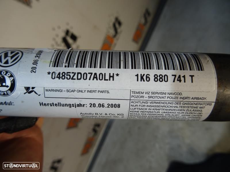 Airbags De Cortina Volkswagen Golf V (1K1)  1K6880741t / 1K6 880 741 T - 7