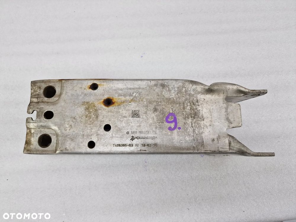 BMW F48 / F39 / F46 / F40 LEWA STREFA ZGNIOTU / ODBÓJ BELKI PRZEDNIEJ PRZÓD , NR 7406385-03 / 7406385 , NR AUKCJI SZ9 - 1