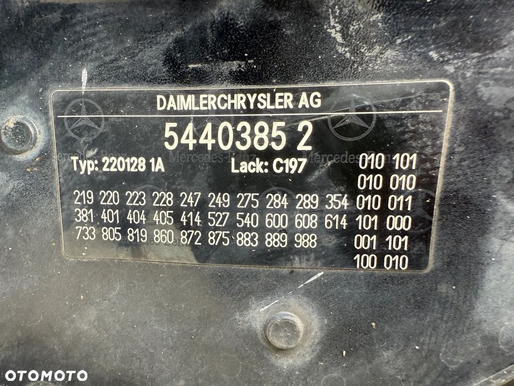 MASKA MERCEDES-BENZ W220 S-KLASA CZARNA LIFT KOLOR C197 - 10