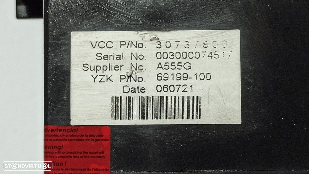 TELA/ECRÃ MULTIFUNÇÕES VOLVO S40 BERLINA 2.0 D KINETIC - 3