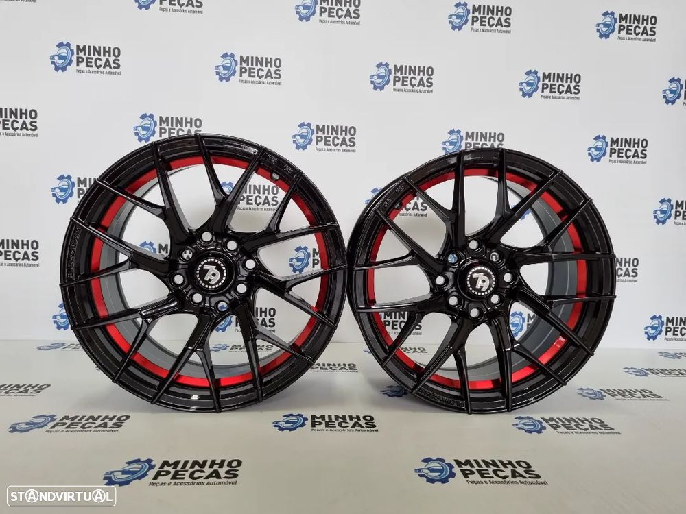 Jantes Seventy9 (SCF-G) em 15 Preto Red Line - 1