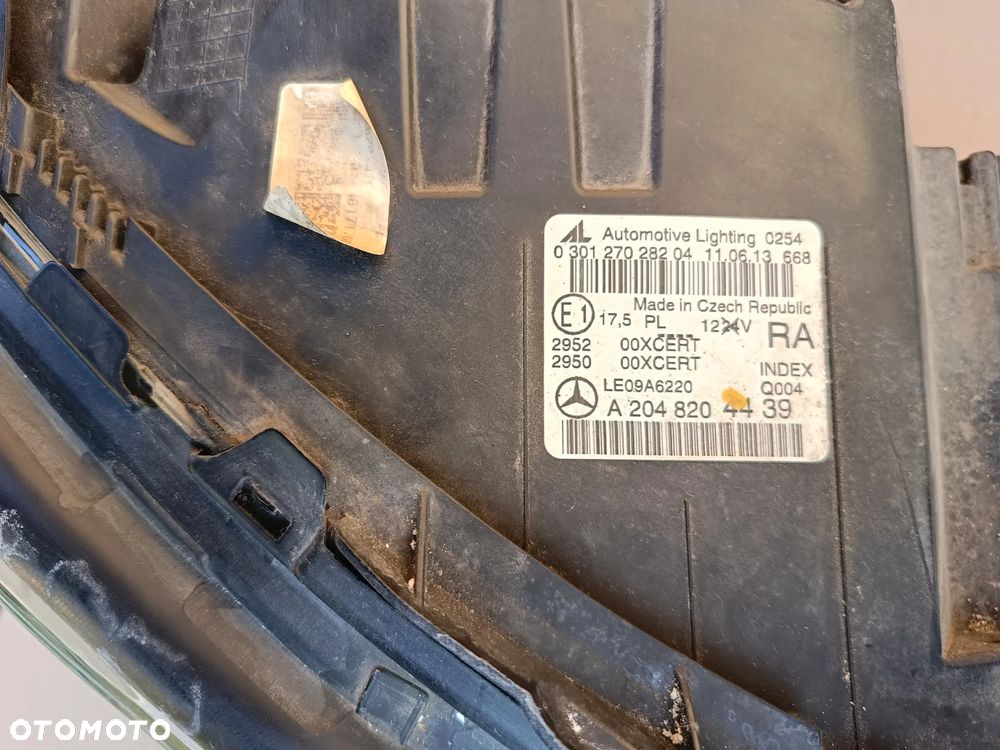 Bi-xenon przedni prawy LED Mercedes C klasa C- klasa W204 lift lampa prawa A2048204439 - 3