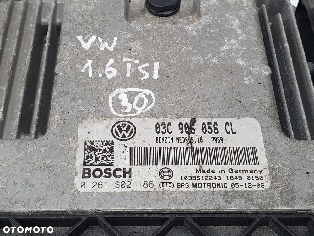 STEROWNIK SILNIKA VW Golf 1.6 TSI Oryginał 03C906056CL Bosch 0261S02186 - 2