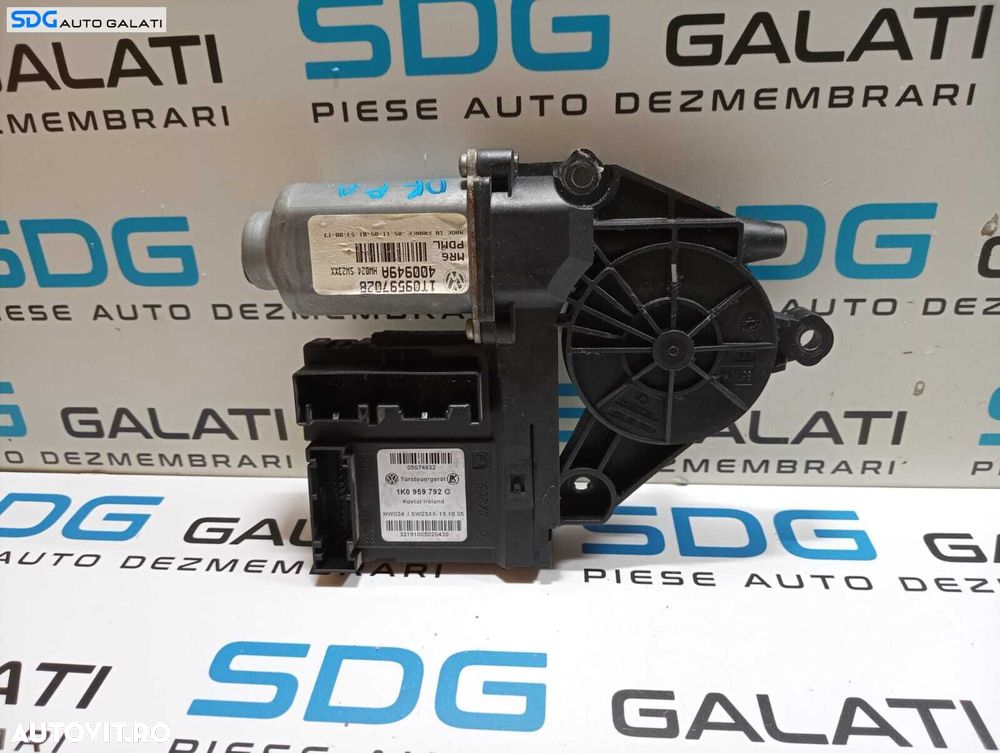 Motoras Geam Macara Electrica Usa Portiera Dreapta Fata Volkswagen Golf 5 2004 - 2008 Cod 1K0959792G 1T0959702B [M6690] - 5