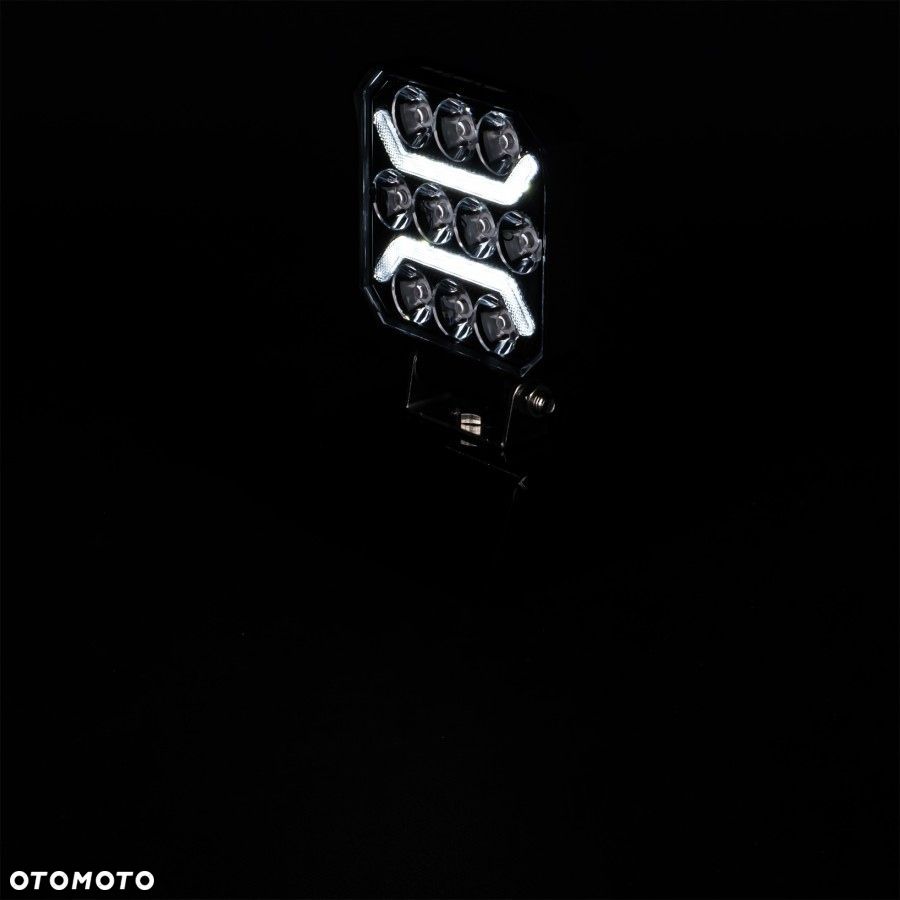lampa robocza led 10xled + 2x pasek led biały do pojazdów i maszyn - 3