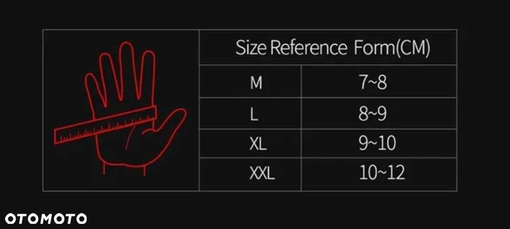 Rękawice skórzane bez palcy motocyklowe - 5