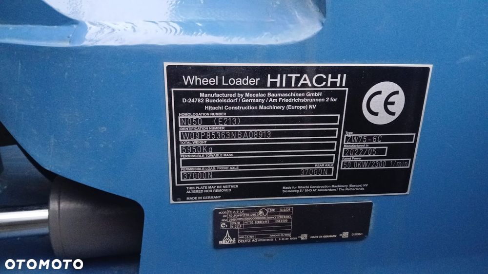 Hitachi Zw75 - 5