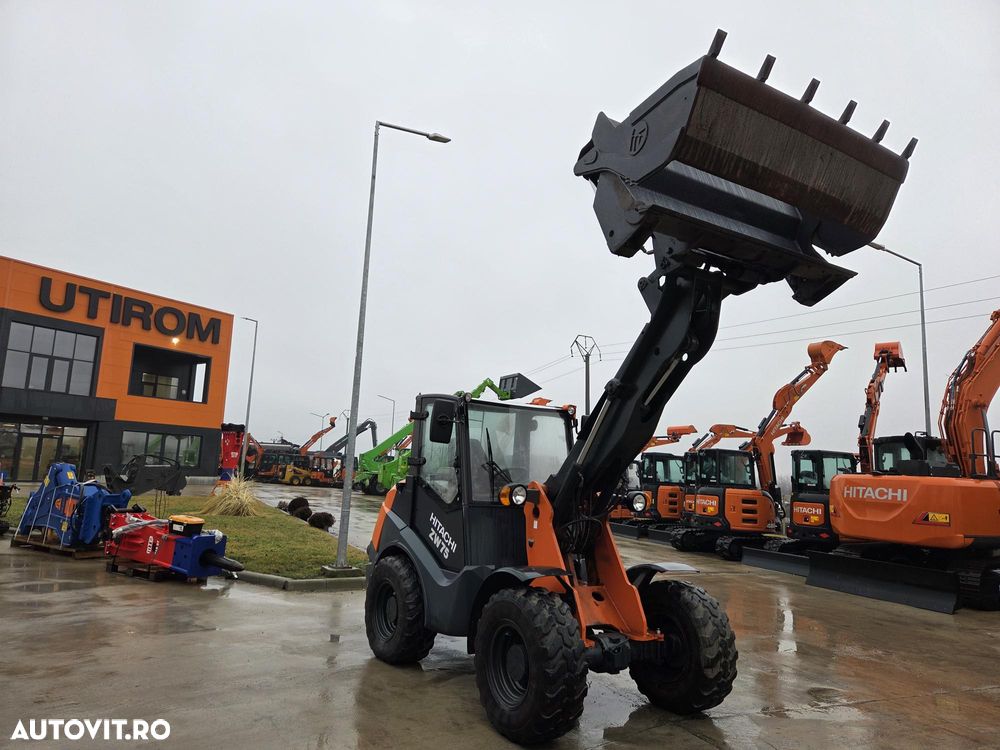 Hitachi ZW75, 2020, 1.915h, ridica 2,4t la 3,2m, CUPA 4x1 MULTIFUNTIONALA 1mc, cupa noua 1mc, furci, cupla rapida, aer conditiona, motor Deutz 75CP euro 6, Garda sol inalta 32cm, produs in Germania, STARE FOARTE BUNA, posibil leasing 4 ani-PROMOTIE 37.900eur - 13